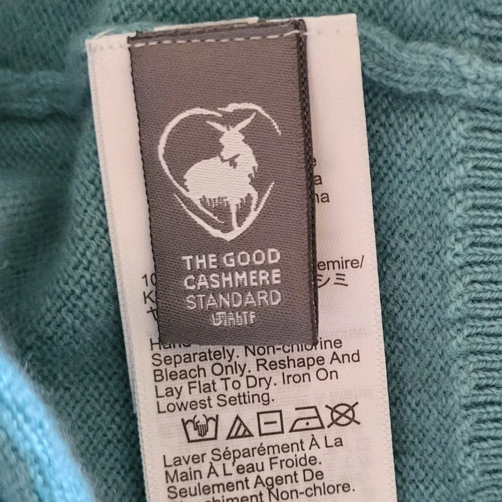 J. Crew The Good Cashmere Sweater Womens Medium Seafoam Green Re-Imagined